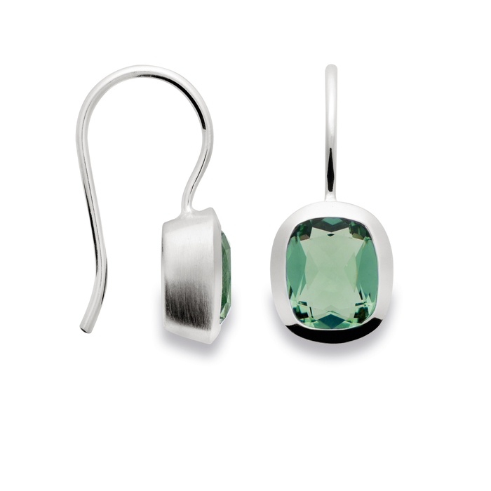 Green Amethyst drop earringst by Bastian Green Amethyst drop earringst by Bastian